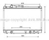 AVA QUALITY COOLING TO2676 Radiator, engine cooling